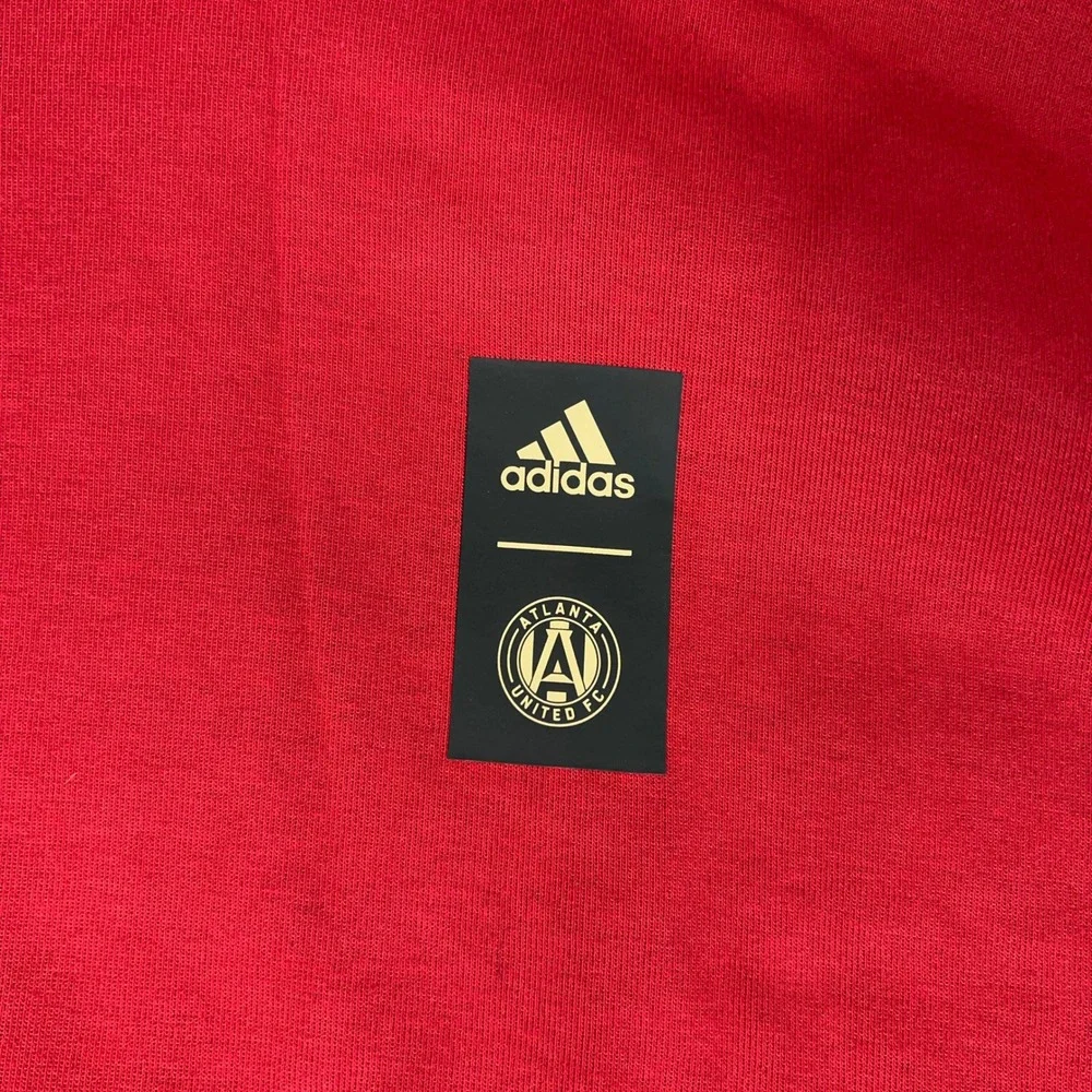 Atlanta United FC Hoodie Mens 2XL Red Adidas Soccer Pullover MLS Sweatshirt Top